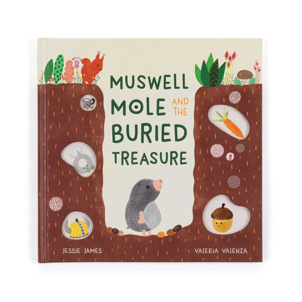 Jellycat Muswell Mole and the Buried Treasure Book-BK4MUZ-Pumpkin Pie Kids Canada