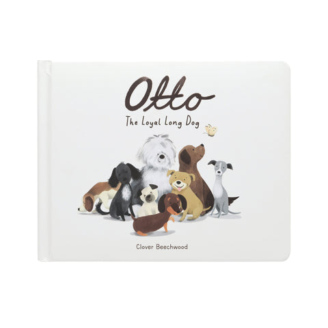 Jellycat Otto the Loyal Long Dog Book-BK4OD-Pumpkin Pie Kids Canada