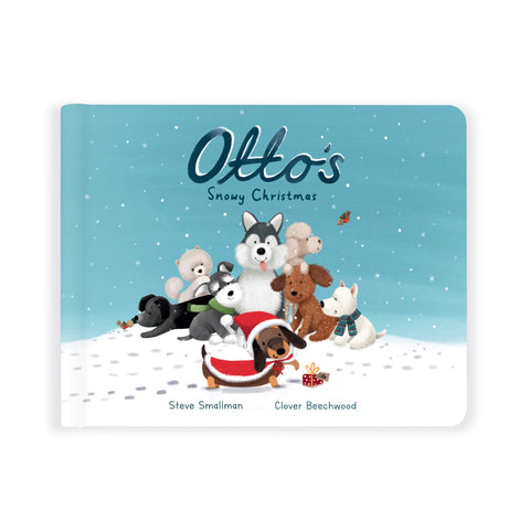 Jellycat Otto's Snowy Christmas Book-BK4OSC-Pumpkin Pie Kids Canada