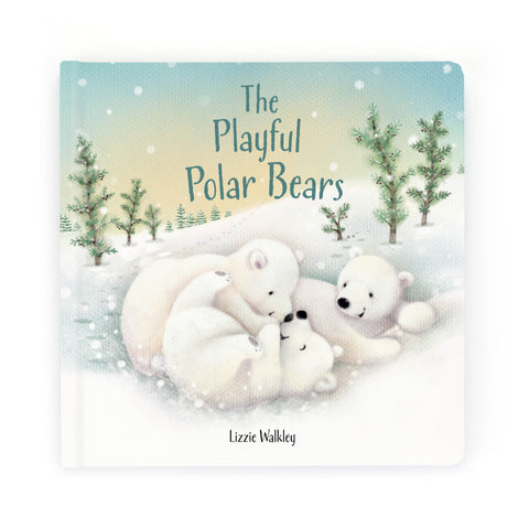 Jellycat Playful Polar Bears Book-BK4PPB-Pumpkin Pie Kids Canada