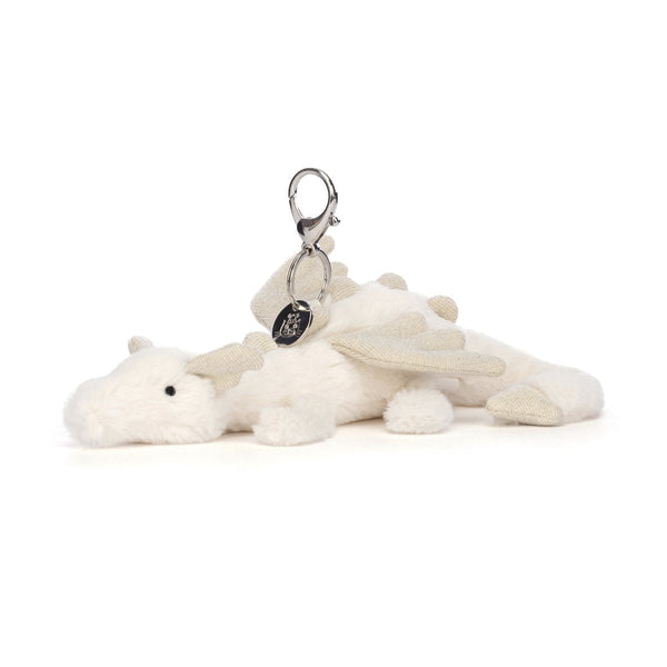 Jellycat Snow Dragon Bag Charm-SNW4BC-Pumpkin Pie Kids Canada