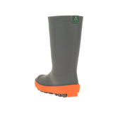 Kamik Riptide Rain Boot - Charcoal Carbon Orange-EK6285Y CHA 1-Pumpkin Pie Kids Canada