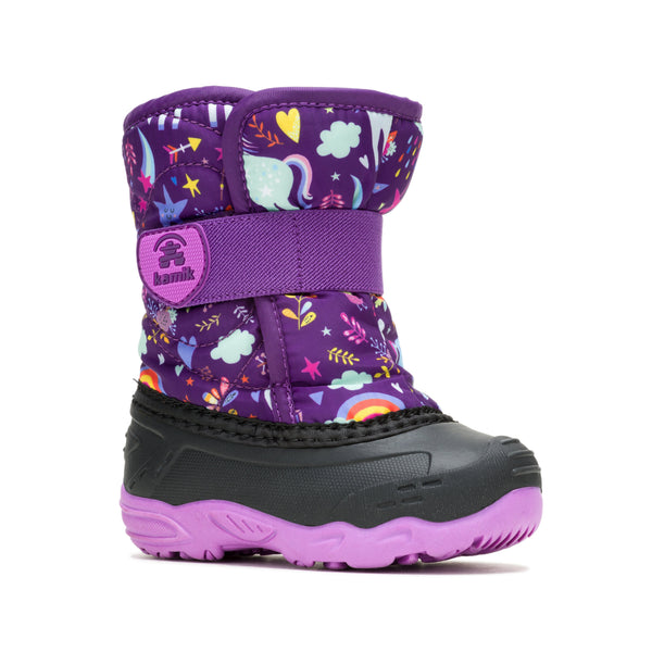 Kamik Snowbug 6 Boot - Purple-NF9325 PUR 5-Pumpkin Pie Kids Canada