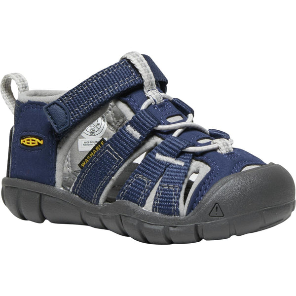 Keen Seacamp II CNX T Sandal - Naval Academy/Drizzle-1030797 5-Pumpkin Pie Kids Canada