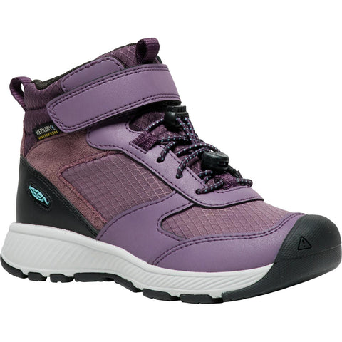 Keen Skua Mid WP Hiker - Black Plum/Plum Perfect-Pumpkin Pie Kids Canada