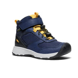 Keen Skua Mid WP Hiker - Naval Academy/Yolk Yellow-1029543 1-Pumpkin Pie Kids Canada