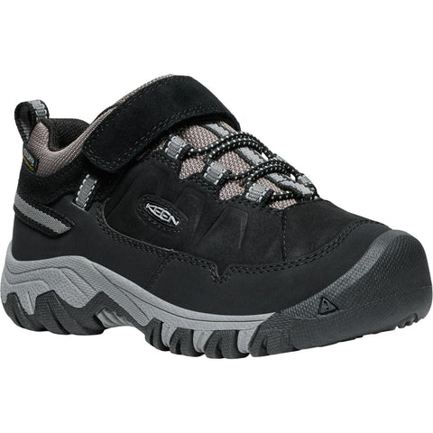 Keen Targhee IV WP Hiker - Black/Steel Grey-Pumpkin Pie Kids Canada
