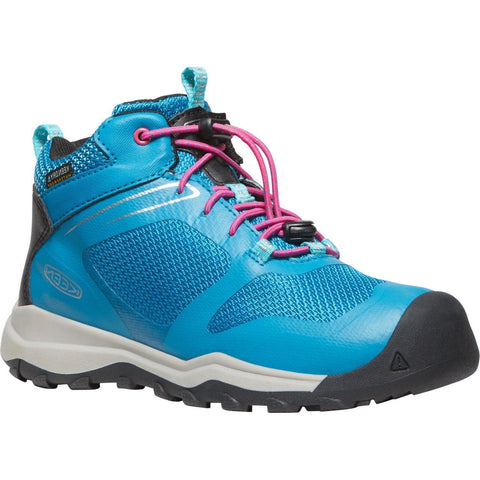 Keen Wanduro Mid WP Hiker - Fjord Blue/Fuchsia Purple-1027896 1-Pumpkin Pie Kids Canada