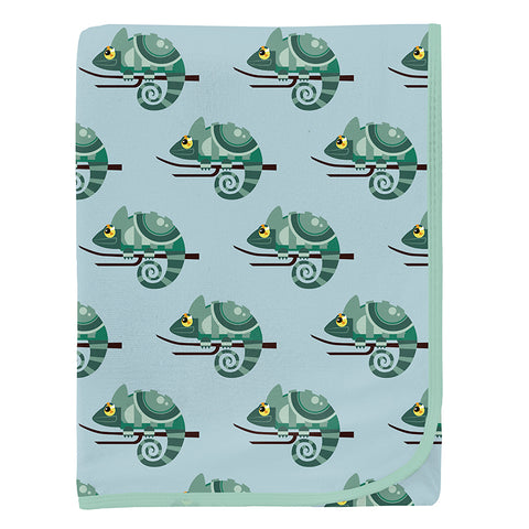KicKee Pants Bamboo Blanket - Spring Sky Chameleon-Pumpkin Pie Kids Canada