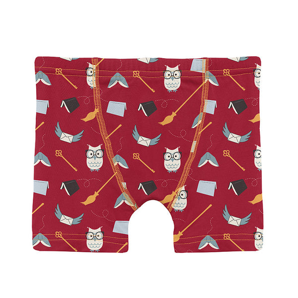 KicKee Pants Boxer Brief - Crimson Magical World-Pumpkin Pie Kids Canada