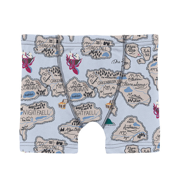KicKee Pants Boxer Brief - Dew Pirate Map-Pumpkin Pie Kids Canada