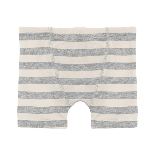 KicKee Pants Boxer Brief - Heathered Mist Stripe-Pumpkin Pie Kids Canada