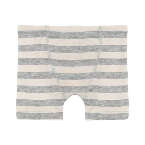 KicKee Pants Boxer Brief - Heathered Mist Stripe-Pumpkin Pie Kids Canada