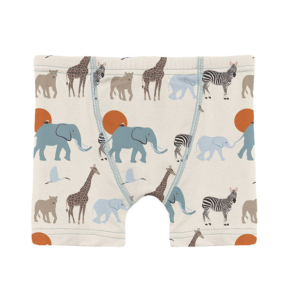 KicKee Pants Boxer Brief - Natural Just So Animals-Pumpkin Pie Kids Canada