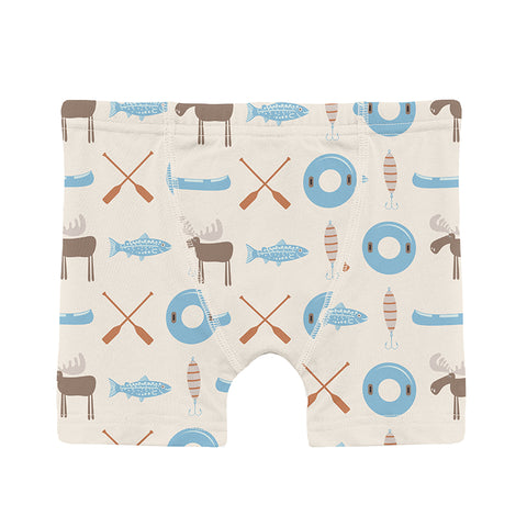 KicKee Pants Boxer Brief - Natural Lake Life-Pumpkin Pie Kids Canada