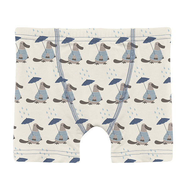 KicKee Pants Boxer Brief - Natural Rainy Day Platypus-SBB9-S26D2-RDP 34-Pumpkin Pie Kids Canada