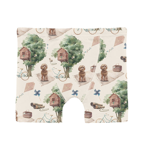 KicKee Pants Boxer Brief - Natural Tree House-Pumpkin Pie Kids Canada