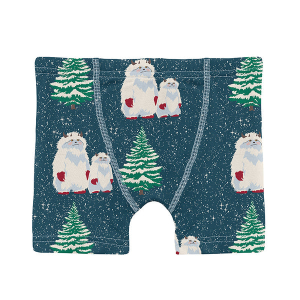 KicKee Pants Boxer Brief - Peacock Yeti-Pumpkin Pie Kids Canada