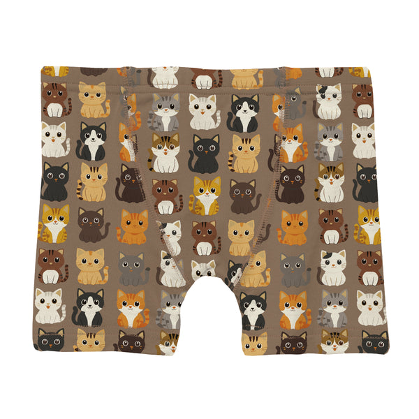 KicKee Pants Boxer Brief - Portabella Cats-SBB9-F26D1D-PCA XS-Pumpkin Pie Kids Canada