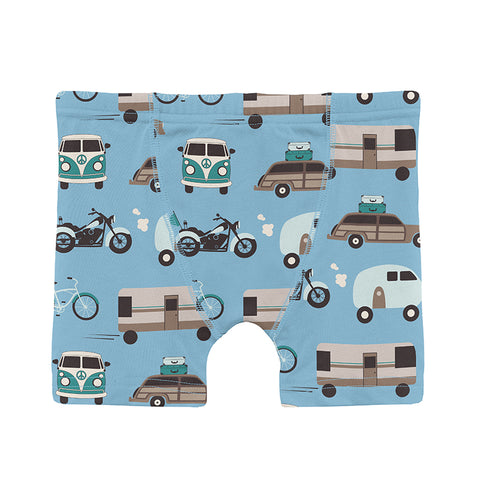 KicKee Pants Boxer Brief - Seaside Blue On the Way-Pumpkin Pie Kids Canada