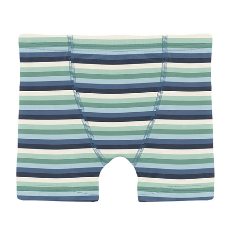 KicKee Pants Boxer - Denim Stripe-Pumpkin Pie Kids Canada