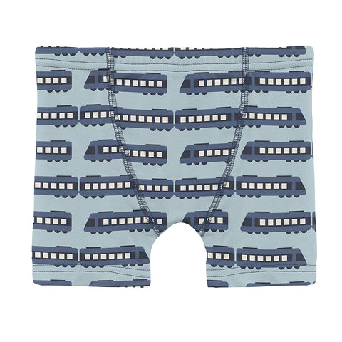KicKee Pants Boxer - Spring Sky London Train-Pumpkin Pie Kids Canada