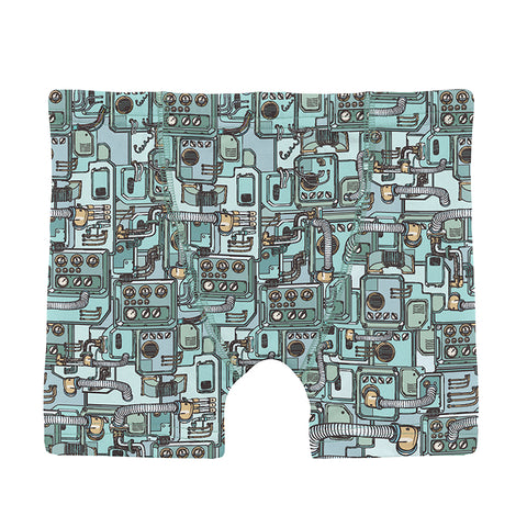 KicKee Pants Boxer - Spring Sky Tinkering-Pumpkin Pie Kids Canada