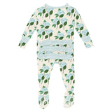 KicKee Pants Classic Ruffle Footie with 2W Zipper - Hydrangea Bouquet-RCZ112-5-LI-S25D1A-HYDB N-Pumpkin Pie Kids Canada