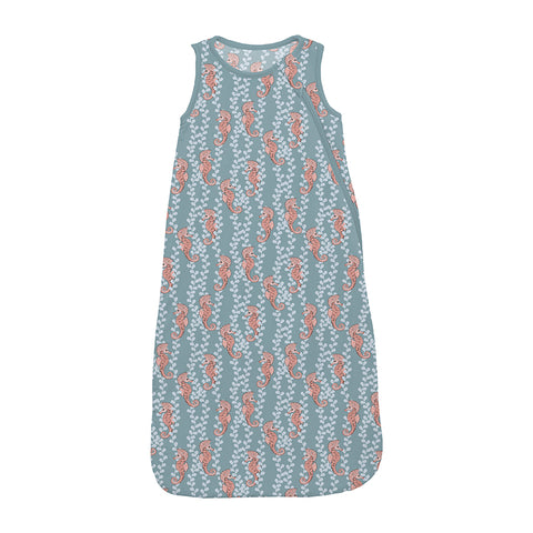 KicKee Pants Fluffle Sleep Bag - Stormy Sea Seahorses-ZSS300-9-LI-F24D3A-SSHO 6-Pumpkin Pie Kids Canada