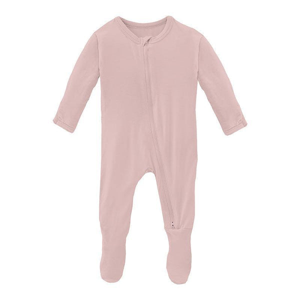 KicKee Pants Footie w/2W Zipper - Baby Rose-FZ112-0-LI-YRS-BR N-Pumpkin Pie Kids Canada