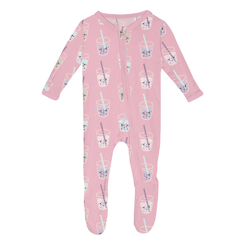 KicKee Pants Footie w/2W Zipper - Cake Pop Boba-FZ112-1-LI-S25D3A-CKBO N-Pumpkin Pie Kids Canada
