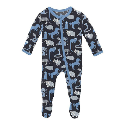 KicKee Pants Footie w/2W Zipper - Deep Space Chinese Zodiac-FZ112-1-LI-S24D1B-DSCZ 0-Pumpkin Pie Kids Canada