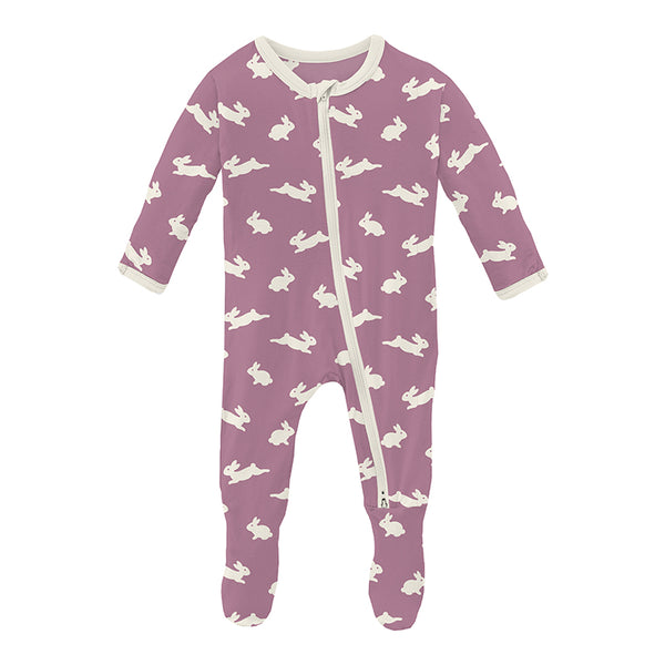 KicKee Pants Footie w/2W Zipper - Pegasus Bunny-FZ112-1-LI-YRC-PGBY P-Pumpkin Pie Kids Canada