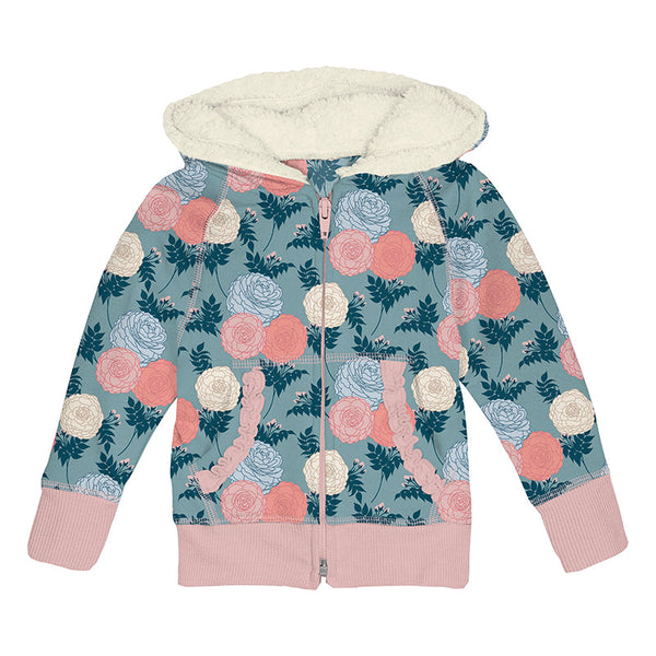 KicKee Pants Hoodie - Stormy Seas Floral-Pumpkin Pie Kids Canada