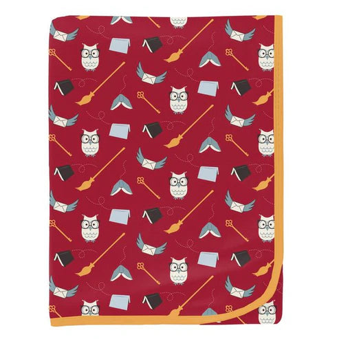 KicKee Pants Swaddling Blanket - Crimson Magical World-SPB398-5-H-F24D1B-CMAG-Pumpkin Pie Kids Canada