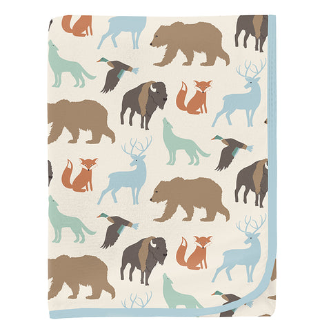 KicKee Pants Swaddling Blanket - Wildlife-Pumpkin Pie Kids Canada