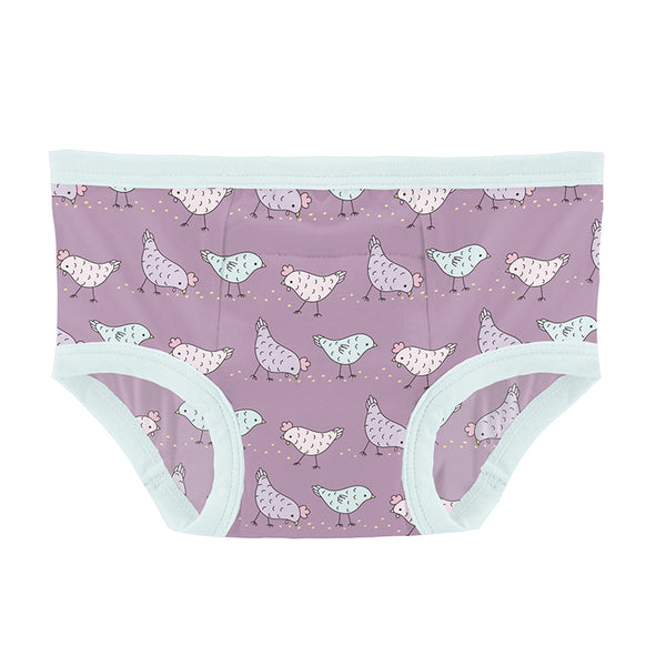 KicKee Pants Training Pants - Lavender Chickens-Pumpkin Pie Kids Canada