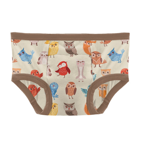 KicKee Pants Training Pants - Natural Owls-TP68-F26D1D-NOW 23-Pumpkin Pie Kids Canada
