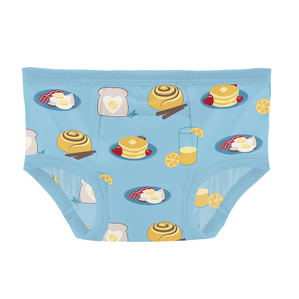 KicKee Pants Training Pants - Seaside Blue Breakfast in Bed-Pumpkin Pie Kids Canada