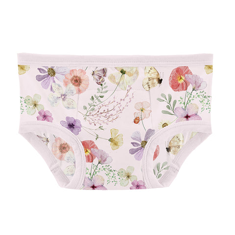 KicKee Pants Training Pants - Shrinking Violet Pressed Flowers-TP68-5-K-S25D2BD-SVF 23-Pumpkin Pie Kids Canada