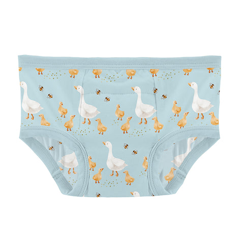 KicKee Pants Training Pants - Spring Sky Feeding Ducks-Pumpkin Pie Kids Canada