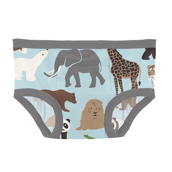 KicKee Pants Training Pants - Spring Sky Zoo-TP68-YRC-SZOO 23-Pumpkin Pie Kids Canada