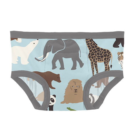 KicKee Pants Training Pants - Spring Sky Zoo-TP68-YRC-SZOO 23-Pumpkin Pie Kids Canada