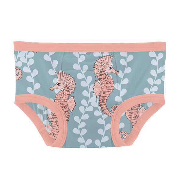 KicKee Pants Training Pants - Stormy Sea Seahorses-Pumpkin Pie Kids Canada