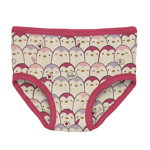 KicKee Pants Underwear - Baby Rose Penguins-GU03-F26D2D-BRP 34-Pumpkin Pie Kids Canada