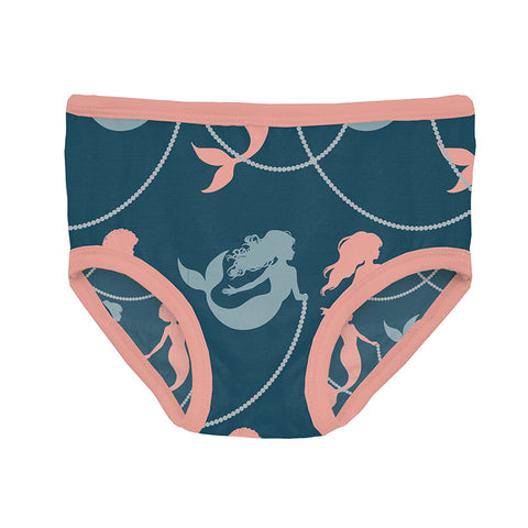 KicKee Pants Underwear - Peacock Mermaids & Pearls-Pumpkin Pie Kids Canada