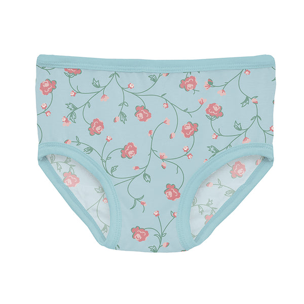 KicKee Pants Underwear - Spring Sky Floral Vines-GU03-S26D3D-SFV XS-Pumpkin Pie Kids Canada