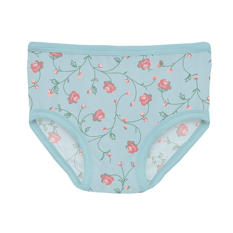 KicKee Pants Underwear - Spring Sky Floral Vines-GU03-S26D3D-SFV XS-Pumpkin Pie Kids Canada
