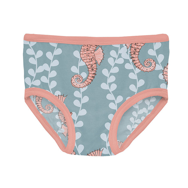 KicKee Pants Underwear - Stormy Sea Horses-Pumpkin Pie Kids Canada