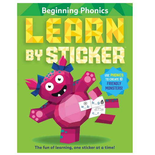 Learn By Sticker Book - Beginning Phonics-Pumpkin Pie Kids Canada